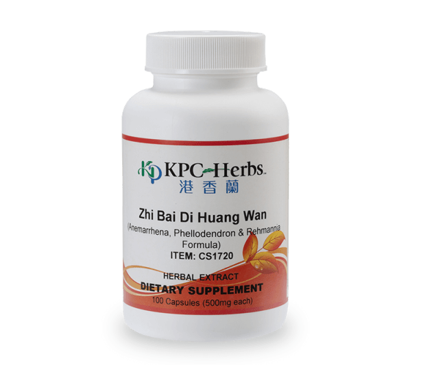 Zhi Bai Di Huang Wan - CS1720 - 100 Capsules (500mg each)